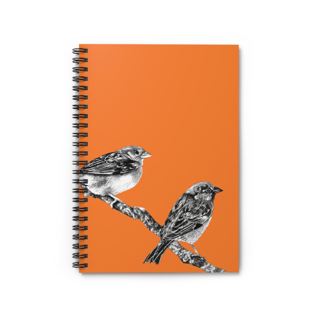 Two in the Hand Drawing Spiral Notebook (ruled Line) - Clementine - Etsy