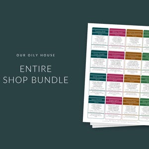 200+ Essential Oil Recipe Bundle | Printable Labels, Roller Bottle, Diffuser Cards (Digital Download)