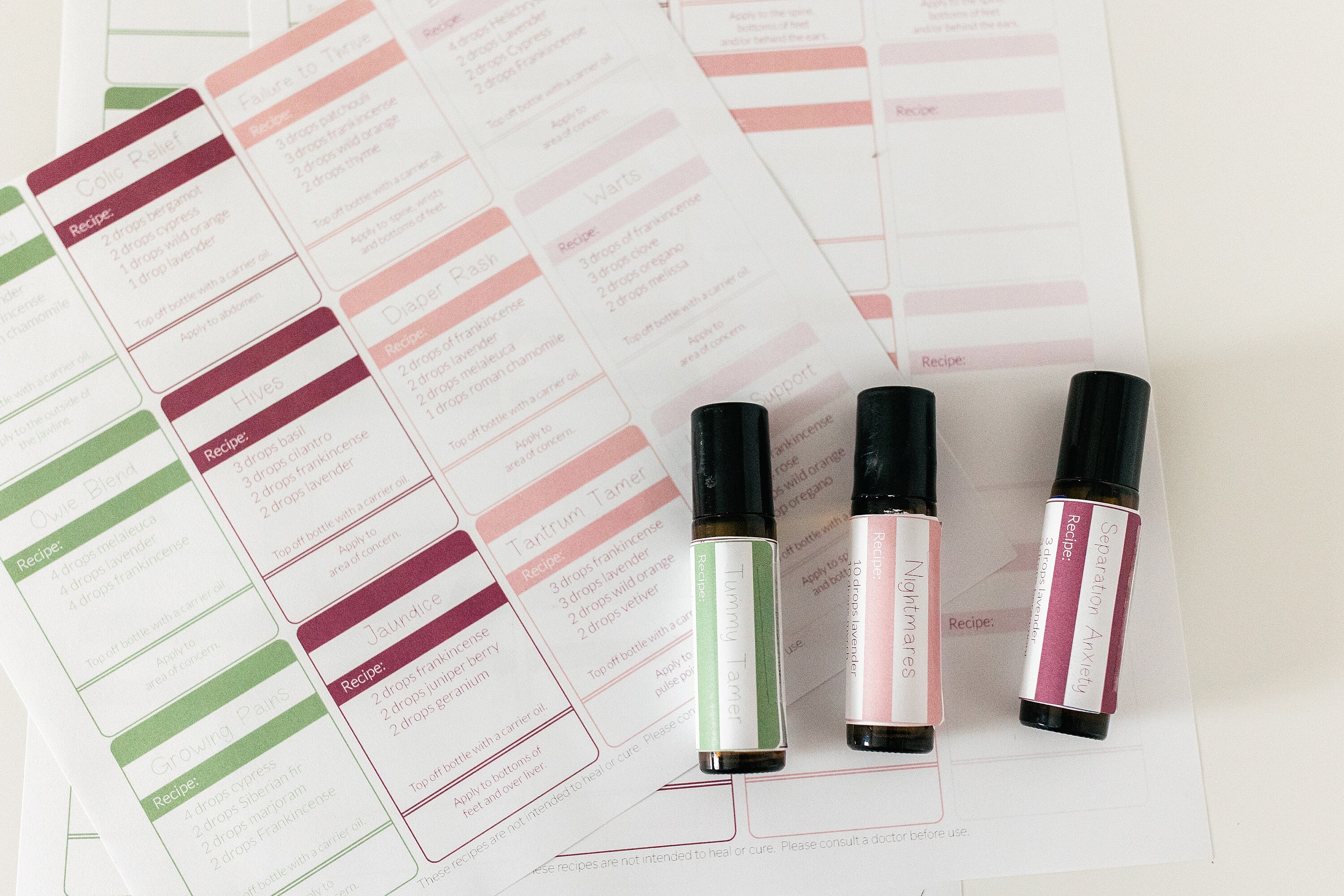 95+ Essential Oil Roller Bottle Recipes and Labels for Kids & Adults ...