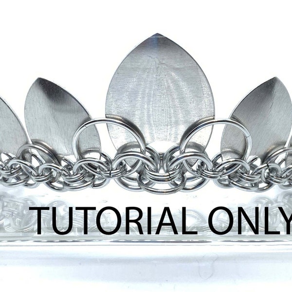 Serenity Scalemaille Chainmaille Tiara Crown TUTORIAL