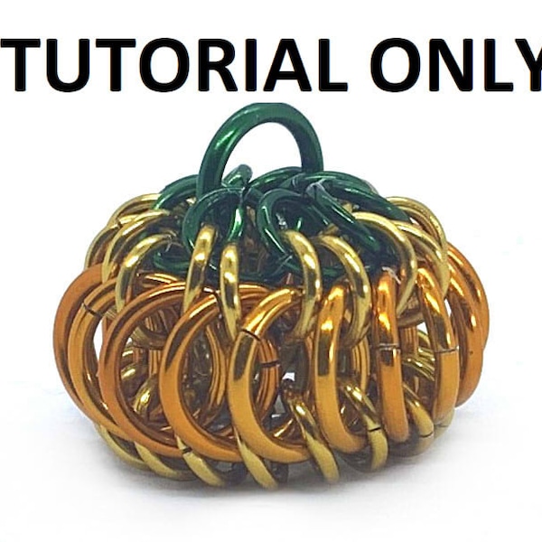 Multiple Sizes Whirlybird Chainmail Pumpkin TUTORIAL