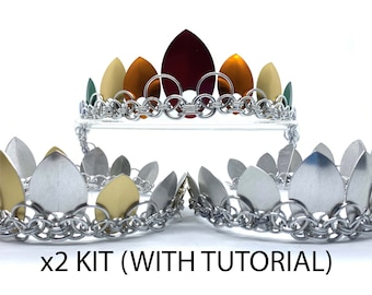 Serenity Scalemaille Chainmaille Tiara Crown X2 KIT with TUTORIAL
