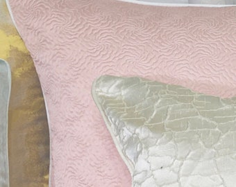 Pink Honey Bee Pillow Cover, Chic Insect Accent Décor