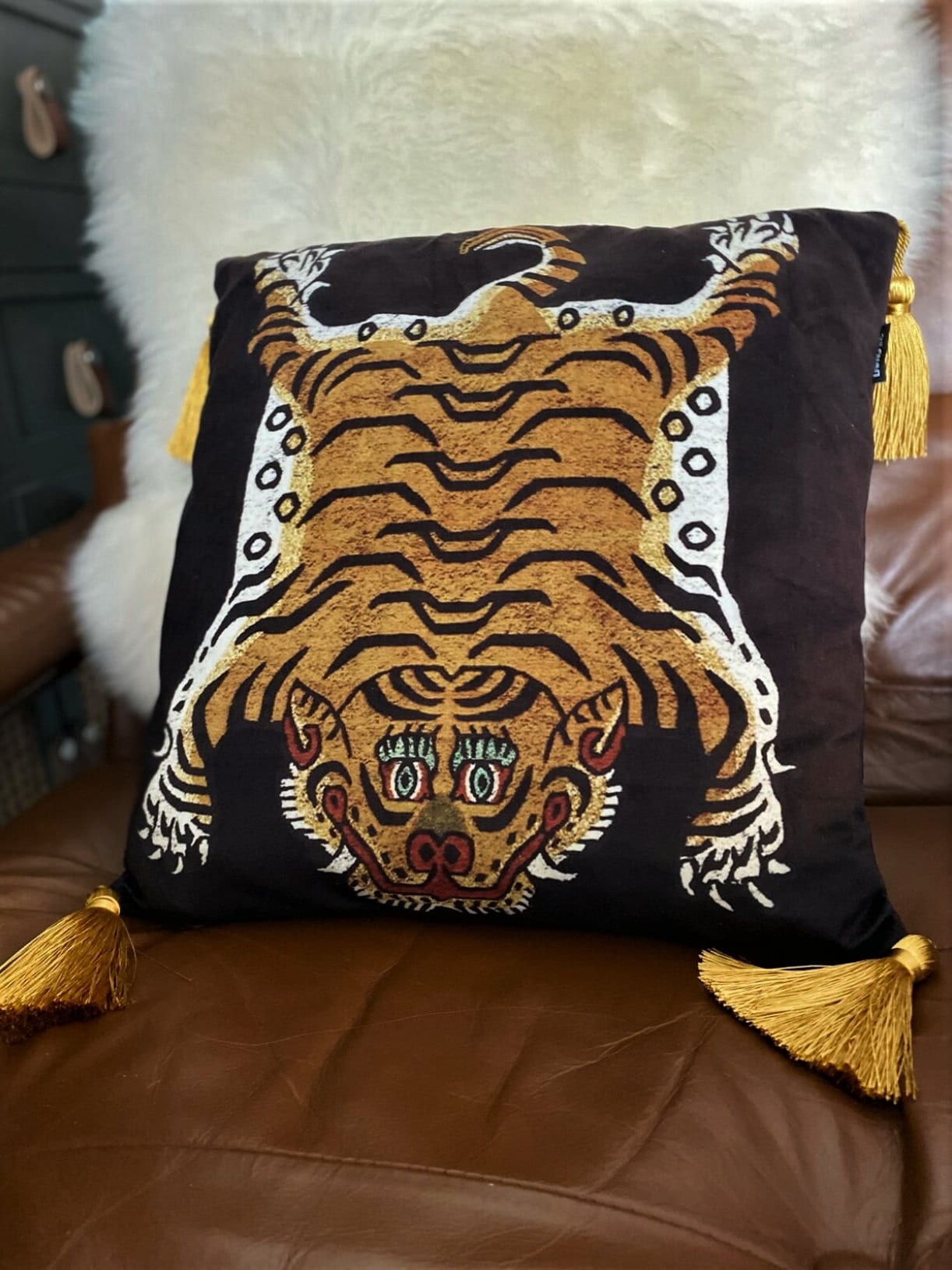 Shop Color Camo Tiger Square cushion Online