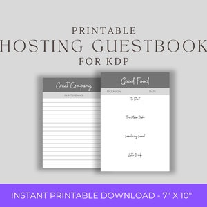 Hosting Księgi Gości i Planera Menu - Szablon KDP