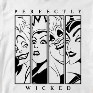 Perfectly Wicked SVG, Cruella, Evil Queen, Maleficent, Ursula SVG Instant Download