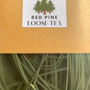 RED PINE NEEDLE Tea, Natural Hand Harvested, Herbal Teas, Pinus Resinosa