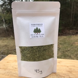 RED & WHITE PINE Needle Tea, Hand Harvested Herbal Teas