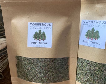 PINE THYME TEA, Soothing Herbal Natural Tea