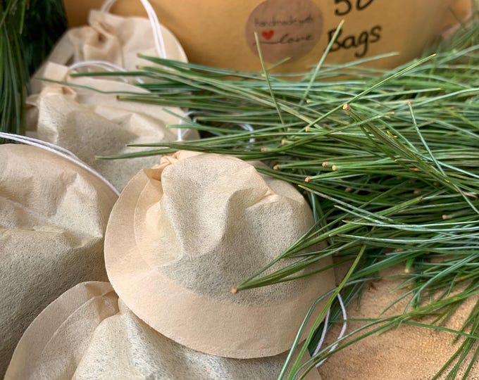 WHITE PINE TEA Bags, Organic Small Batch Made, Made In Canada Tea