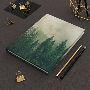 MISTY FOREST JOURNAL, Lined Pages Mindset Journal, Inspiration Journal, Gratitude Journal