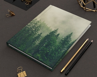 MISTY FOREST JOURNAL, Lined Pages Mindset Journal, Inspiration Journal, Gratitude Journal