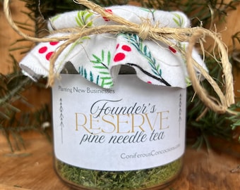 FOUNDER's RESERVE Coniferous Concoctions Tea Planting New Businesses, Small-Batch Hand Harvest Wildcrafted with Purpose