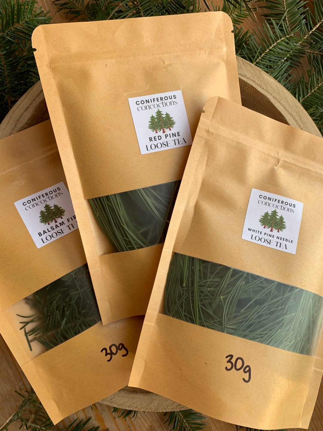 Varity Pack WHITE Pine TEA Balsam Fir Tea Red Pine Tea Etsy