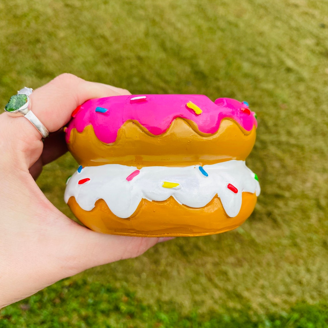 Large Donut Ashtray// Polyresin Ashtray// Stoner Gift// Stoner Etsy