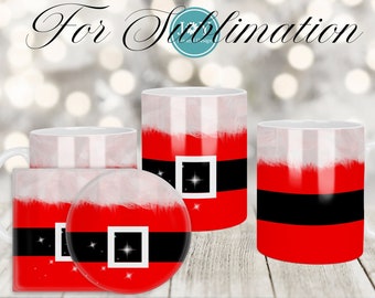 Christmas Sublimation Design Mug Wrap Template PNG, Santa Digital Instant Download Coffee Mug Sublimation Design, 11 oz 12 oz and 15 oz Mug