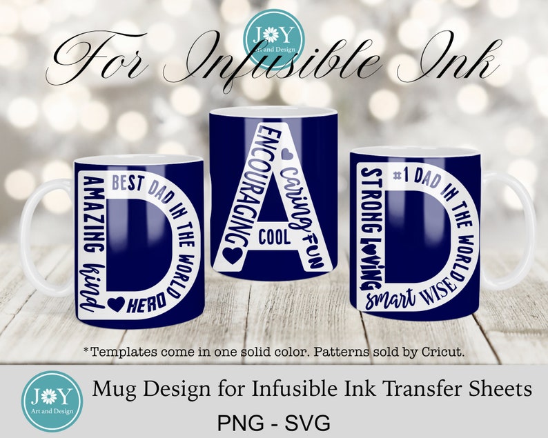 Dad Script Mug Dad Cricut Mug Press Svg Design Infusible Ink Mug SVG - Etsy