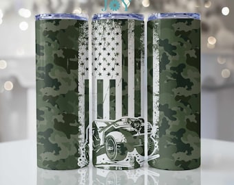 20 oz Skinny Tumbler Sublimation Design, Off Road Flag Distressed Digital Sublimation Tumbler Template, Instant Download 20 oz Tumbler Wrap