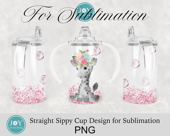 Giraffe Sippy Cup Sublimation