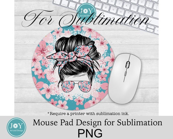 Floral Christmas Mouse Pad Sublimation PNG