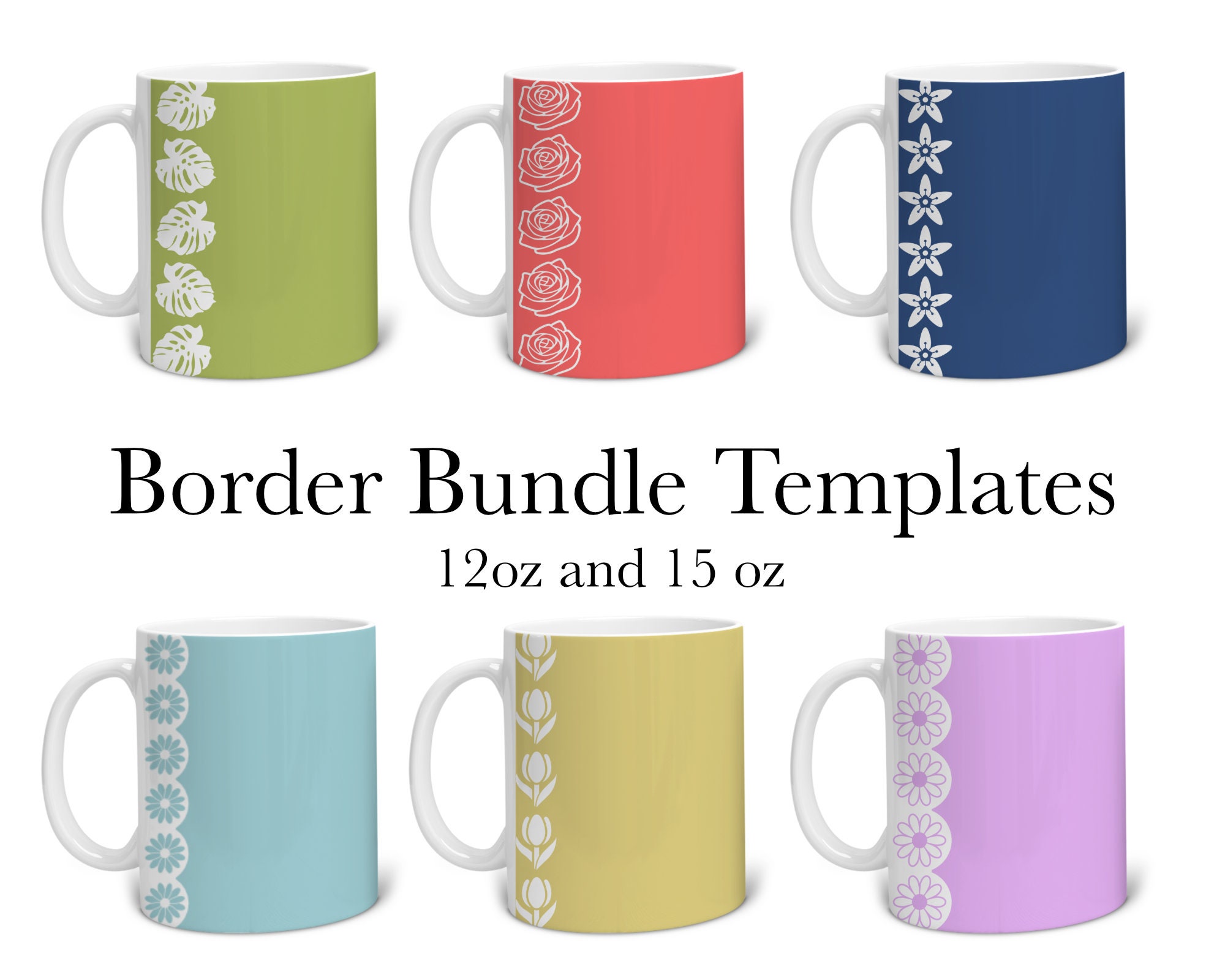 Download 6 Cricut Mug Press Svg Template for Infusible Ink Sheet. | Etsy