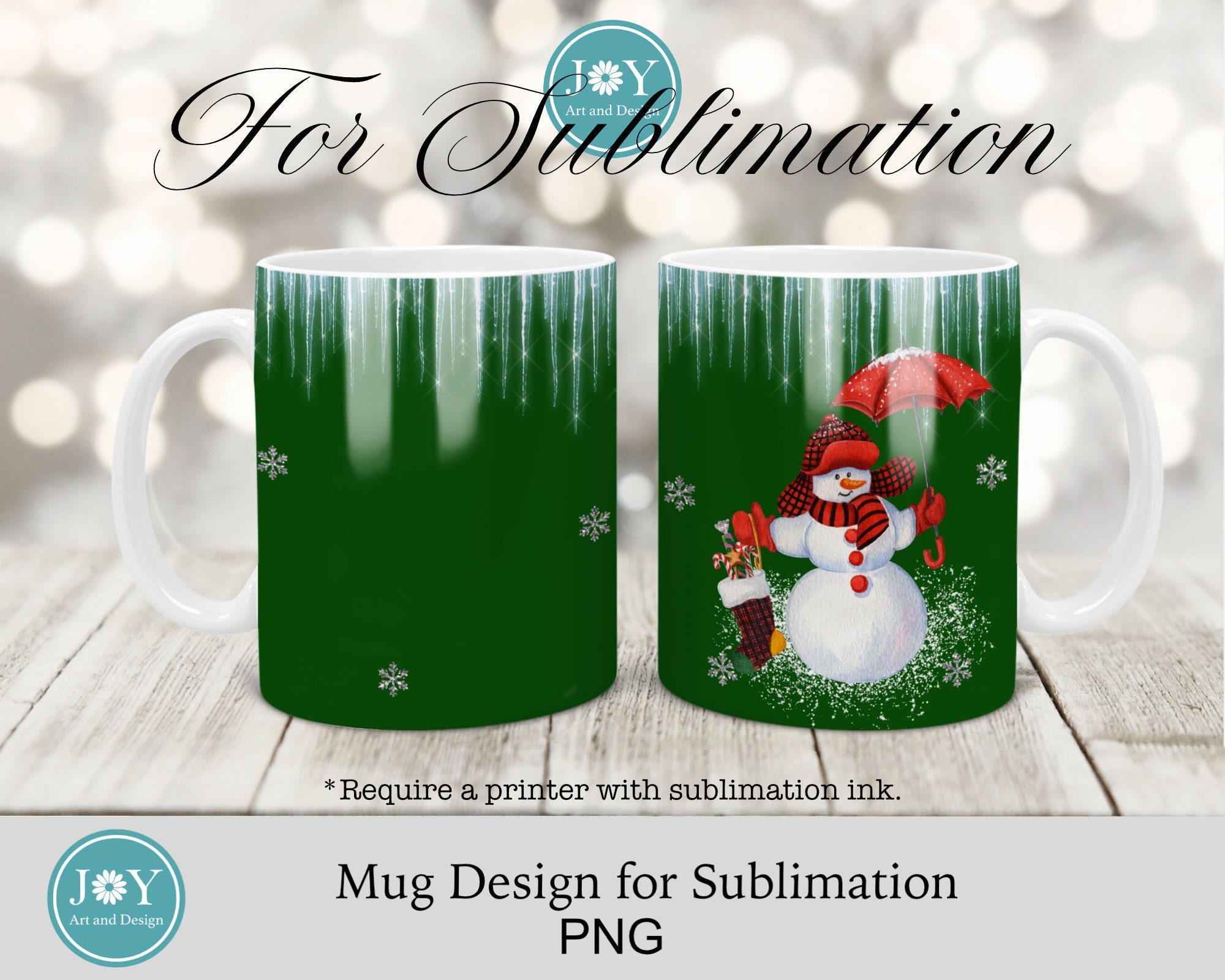 Yeaqee Christmas Sublimation Mugs Gift Boxes Transparent Gift Packaging Box  f