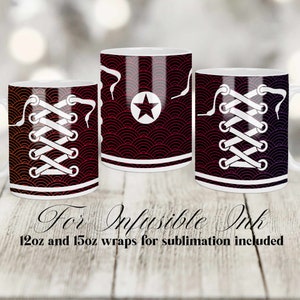 Sublimation Tumblers Wrap Compatible with Cricut Mug Press