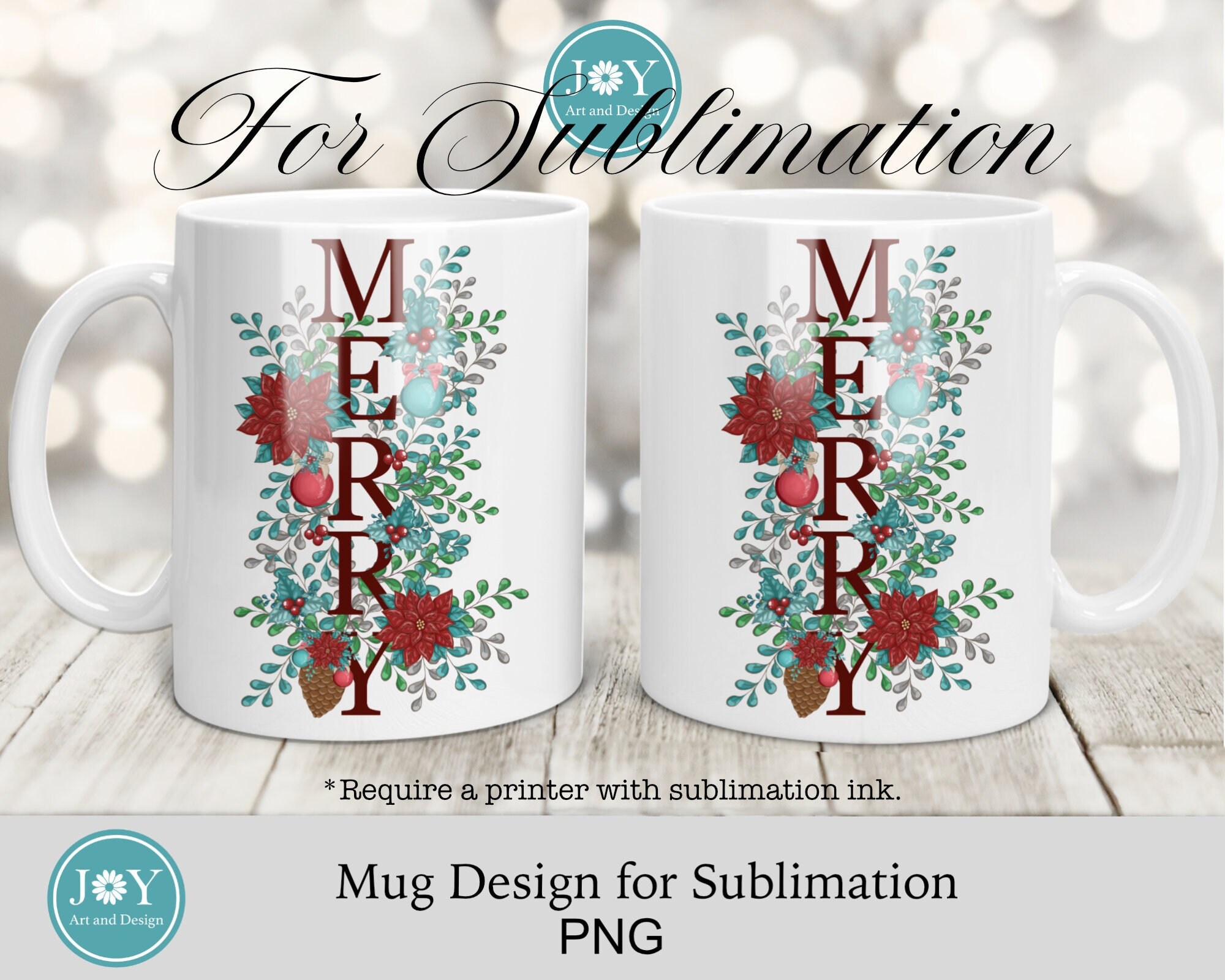 christmas mug sublimation designs