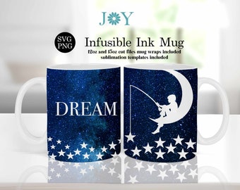 Cricut Mug Press Svg Design for Infusible Ink Sheet, Mug Press SVG, Coffee Mug SVG, Infusible Wrap Mug Template, Digital Download Mug SVG