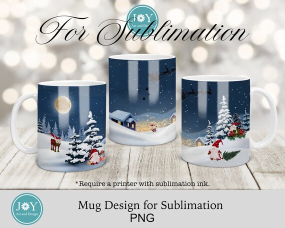 christmas mug sublimation designs