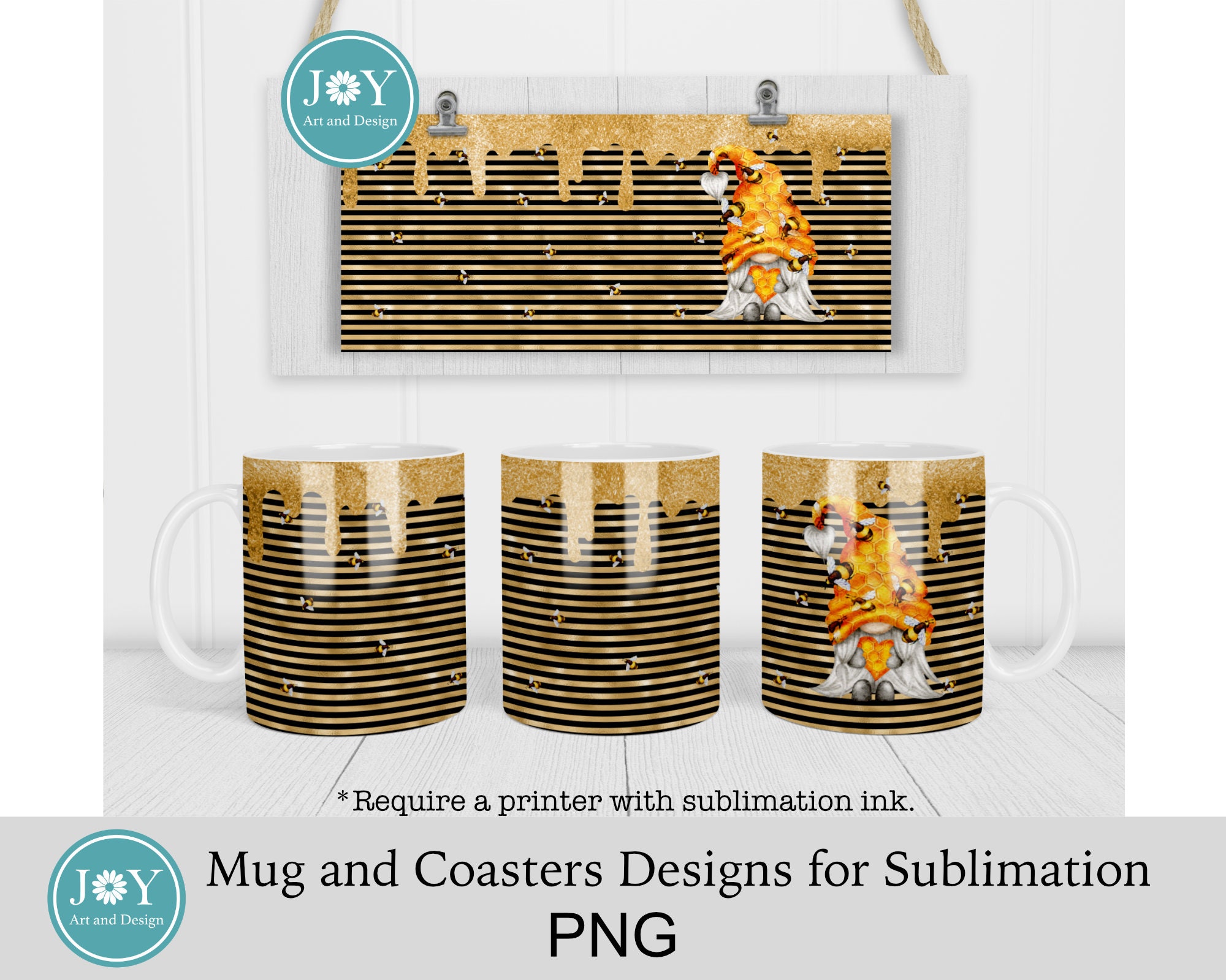 12 oz and 15 oz Mug Sublimation PNG files, (1331285)