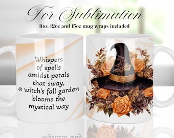 Tasse à café Halloween PNG, modèles de tasse 11 oz 12 oz 15 oz, téléchargement immédiat numérique Mug Sublimation Design, emballage de tasse de sublimation mignon