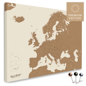 CUPÓN 10€) Mapa Mundi Wanderlust para rascar + Mapa Europa