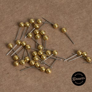 Pinns & Stecknadeln (50 Stück) Gold für Weltkarte Pinnwand Leinwand Reiseplanung
