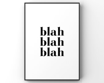 Blah Blah Blah Etsy