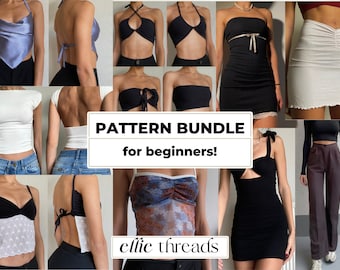 Bundle Sewing Patterns for Beginners | Lifetime Access | XS-XL | 9 Patterns | Instant Download | Easy Sewing Pattern PDF