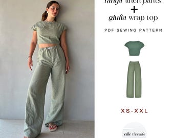 Easy Linen Set Sewing Pattern | XS-XL | Instant Download | Easy Digital PDF | Sewing Pattern | Beginner Friendly