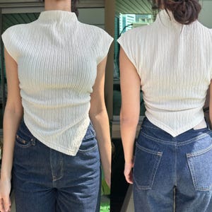 High Neck Pattern Shape High Neck Asymmetric Top | XS-XXL | Instant Download | Easy Digital PDF ...