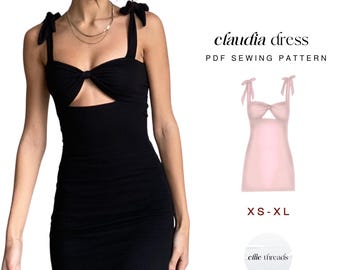 Bodycon Dress Sewing Pattern | XS-XL | Instant Download | Easy Digital PDF