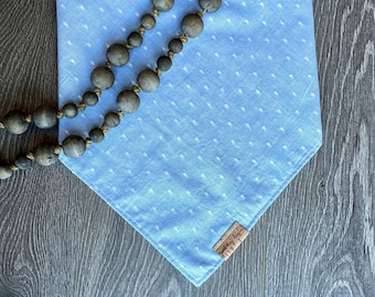 Dog Bandana - Blue Dots