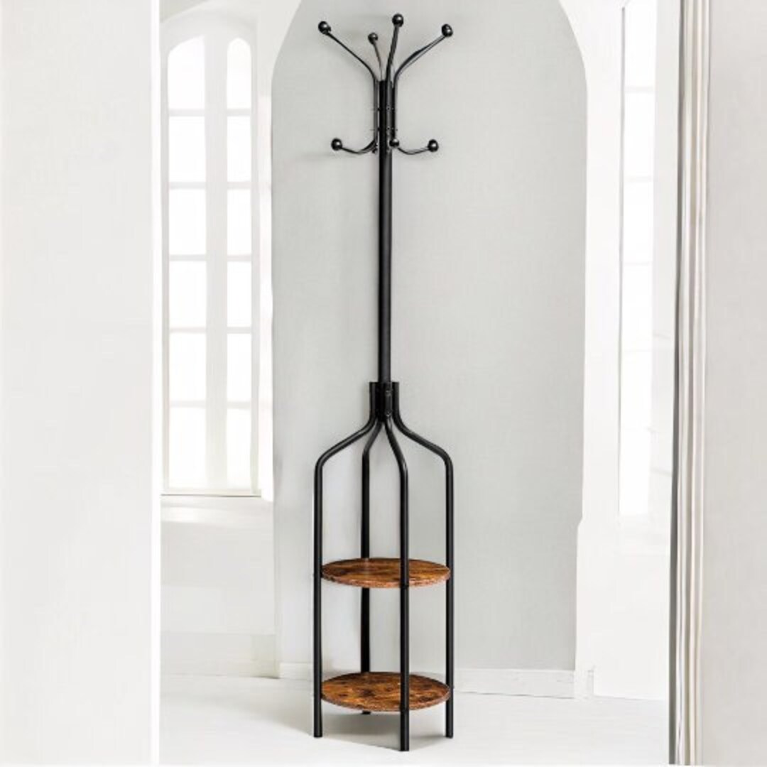 Rustic Wooden Tree Coat Rack Hat Stand Garment Hanger Etsy UK