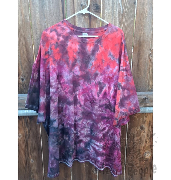 T-shirt 5XL Ice Tie Dye, tinta a mano nel Pacifico nord