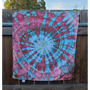Tie Dye Wandteppich - 36 &quot;x 36&quot; Eisgefärbter Rayon-Tapisserie, Groß und Weich - Dekorativer bunter Überwurf-Decke Hippie-Dekor von einem Künstler Hand gefärbt