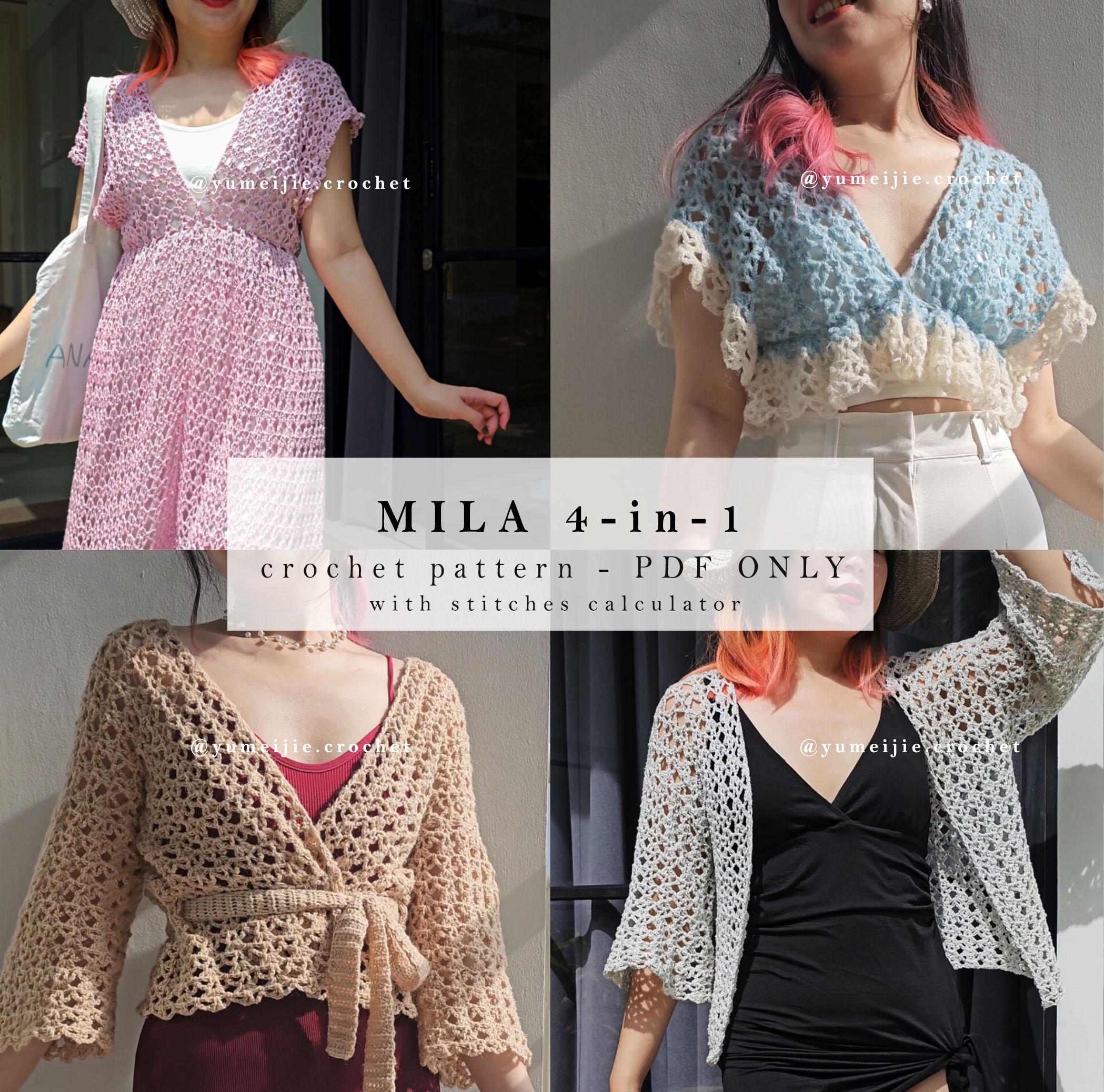 No-sew Crochet Pattern | MILA 4-in-1 Pattern | Crochet Top No-sew Crochet Pattern | MILA 4-in-1 Pattern | Crochet Top