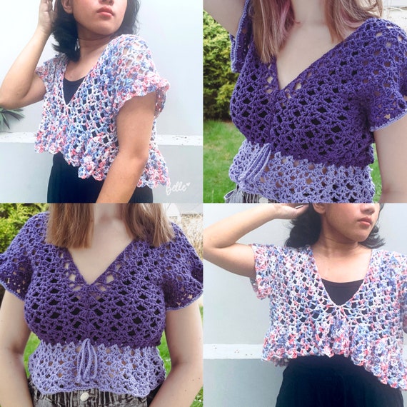 No-sew Crochet Pattern | MILA 4-in-1 Pattern | Crochet Top No-sew Crochet Pattern | MILA 4-in-1 Pattern | Crochet Top