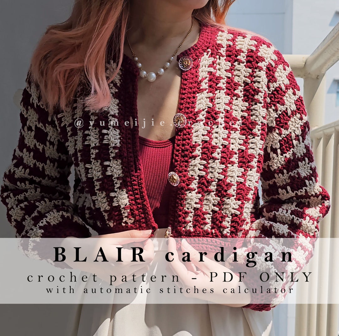 Buy Blair Crochet Cardigan Pattern: Tweed Inspired Lady Jacket, Low-sew  (PDF Pattern) Online in India