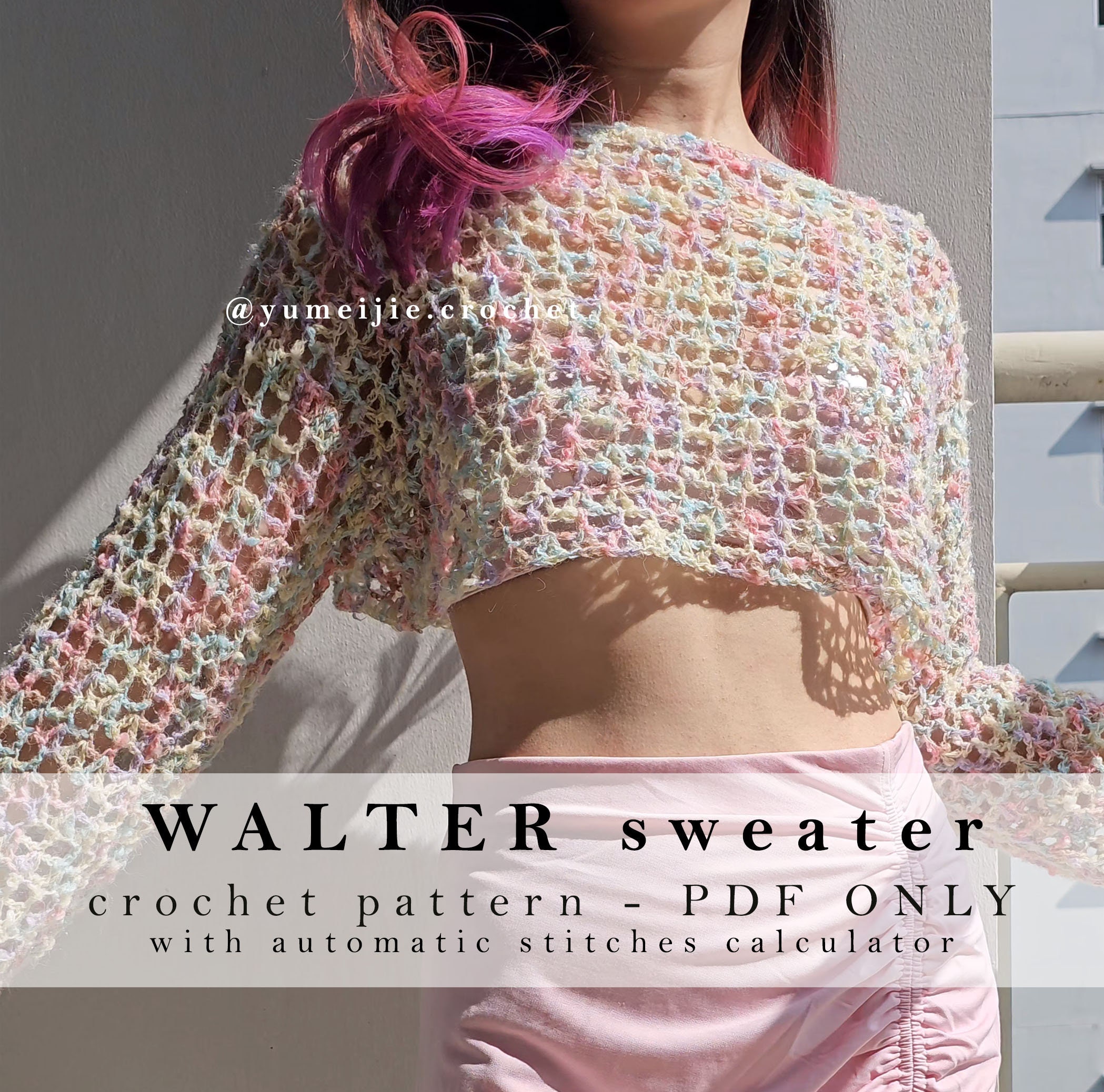 No-sew Crochet Sweater Pattern | WALTER Mesh Sweater | Crochet Tee / Shrug  Sleeves / Crochet Pullover / Beach Cover / Worsted Weight / Dk - Etsy Sweden