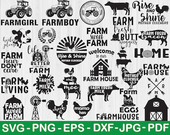 Farm Fresh Goat/'s Milk Family Farm Design Commercial Use SVG Cut File and Clipart Instant Download
