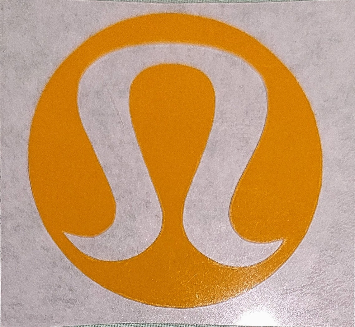 Lululemon Logo IronOn Transfer Sticker Silver Hot Pink Etsy