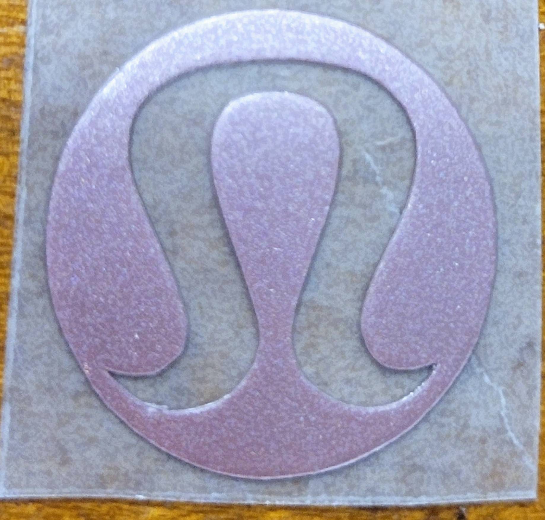 lululemon reflective logo iron on